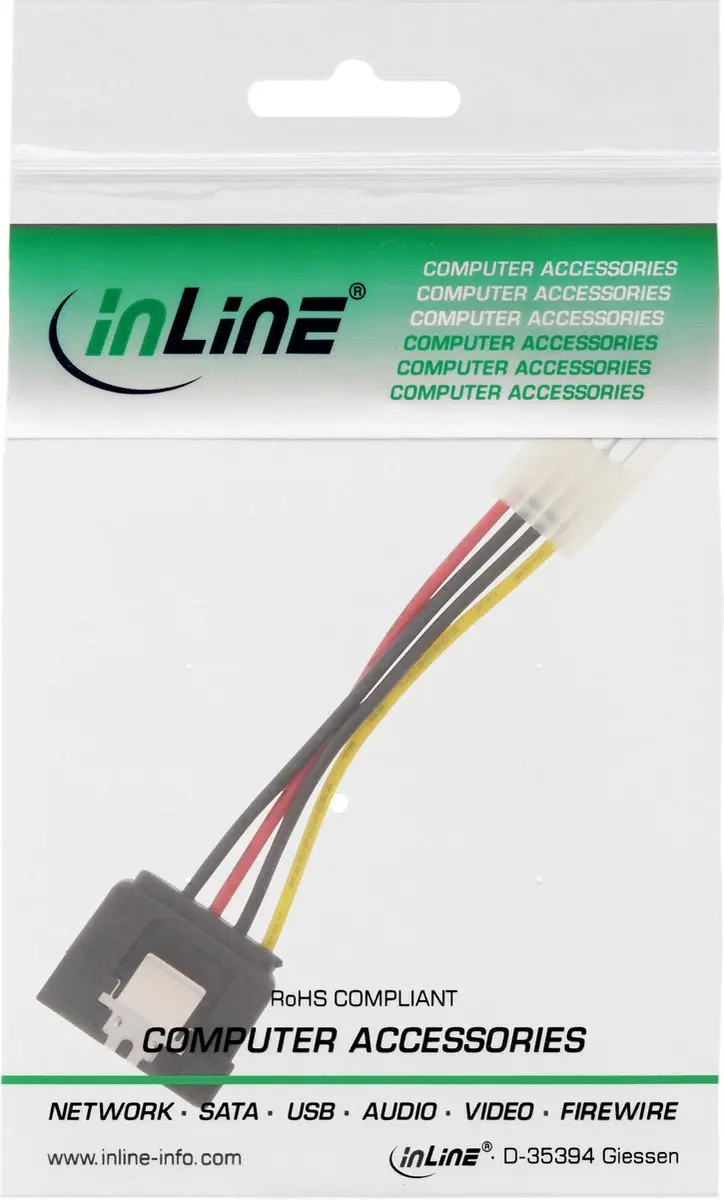 InLine 29660A Elektriciteitssnoer - Wit