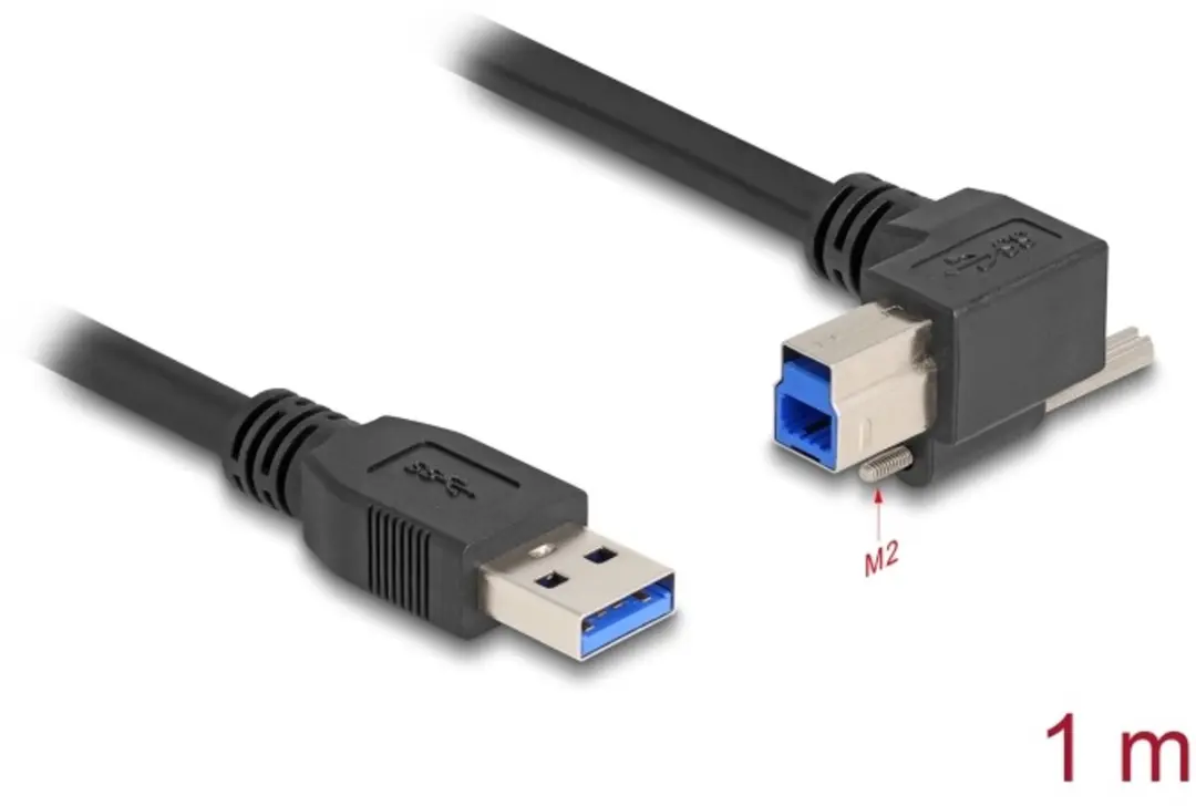 Delock USB 5Gbps Kabel A-male naar B-male 90°