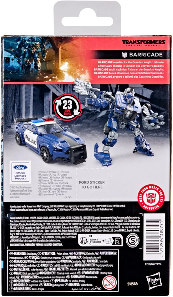 Hasbro Transformers Barricade Deluxe Class Figuur - 11cm - Multi