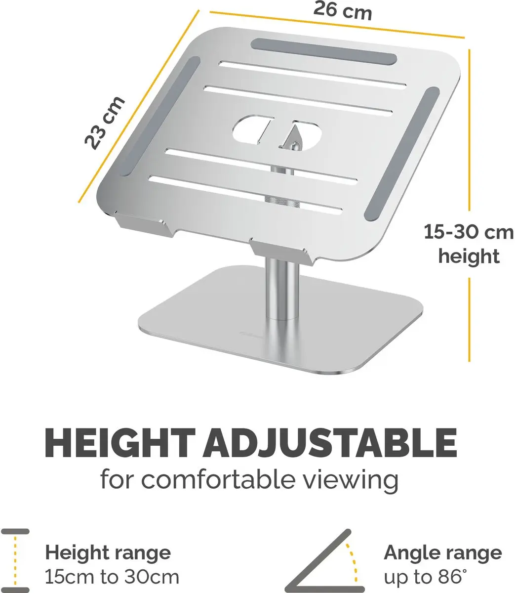 Fellowes Alumia Laptopstandaard 100138880 - 15 Inch - Zilver - afbeelding 6 van 6