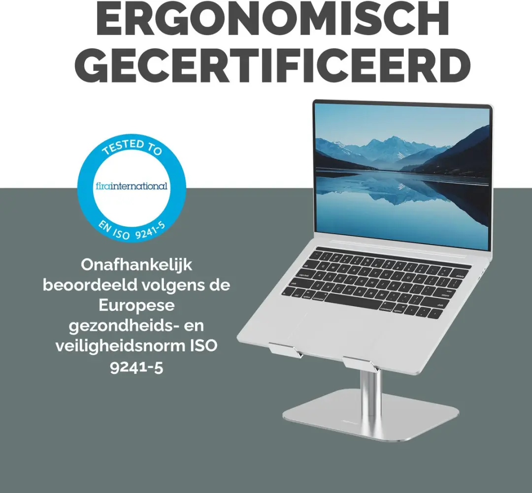 Fellowes Alumia Laptopstandaard 100138880 - 15 Inch - Zilver