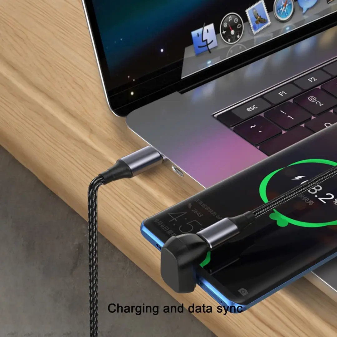 NÖRDIC USB4-305 USB-C Adapter M/V - 8K60Hz 40Gb/s PD 100W - Zwart