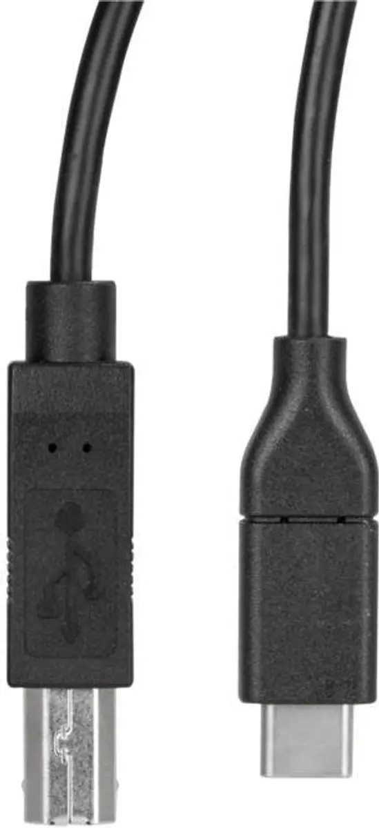 Startech USB2CB50CM USB-C naar USB-B Printerkabel 0,5m - Zwart