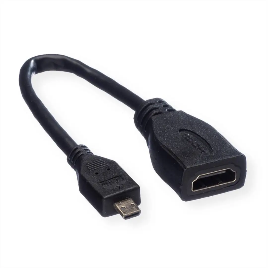 Value HDMI-kabel 11.99.5584 - 0,15m - Zwart