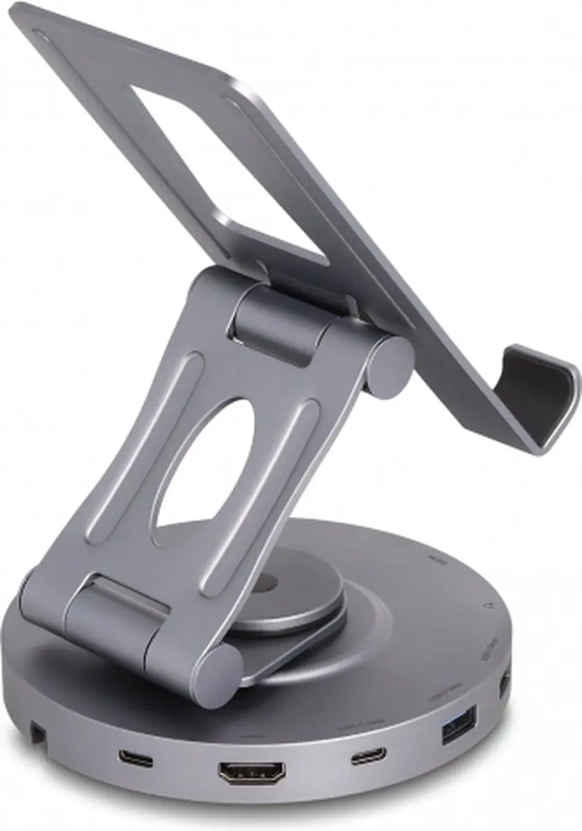 Delock 88017 Tablet & Laptop Docking Station 4K - Grijs