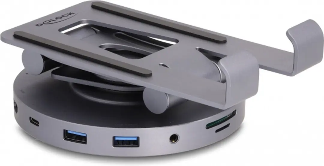 Delock 88017 Tablet & Laptop Docking Station 4K - Grijs