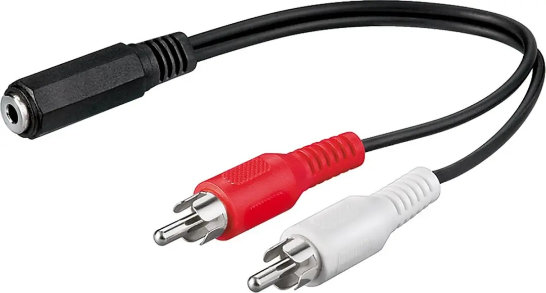 Goobay Tulp (m) 3,5mm Jack Stereo Audio Adapterkabel 0,20m