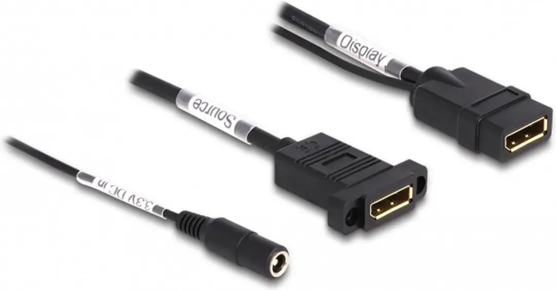 Delock DisplayPort Kabel 4K 60Hz 0.3m - Zwart