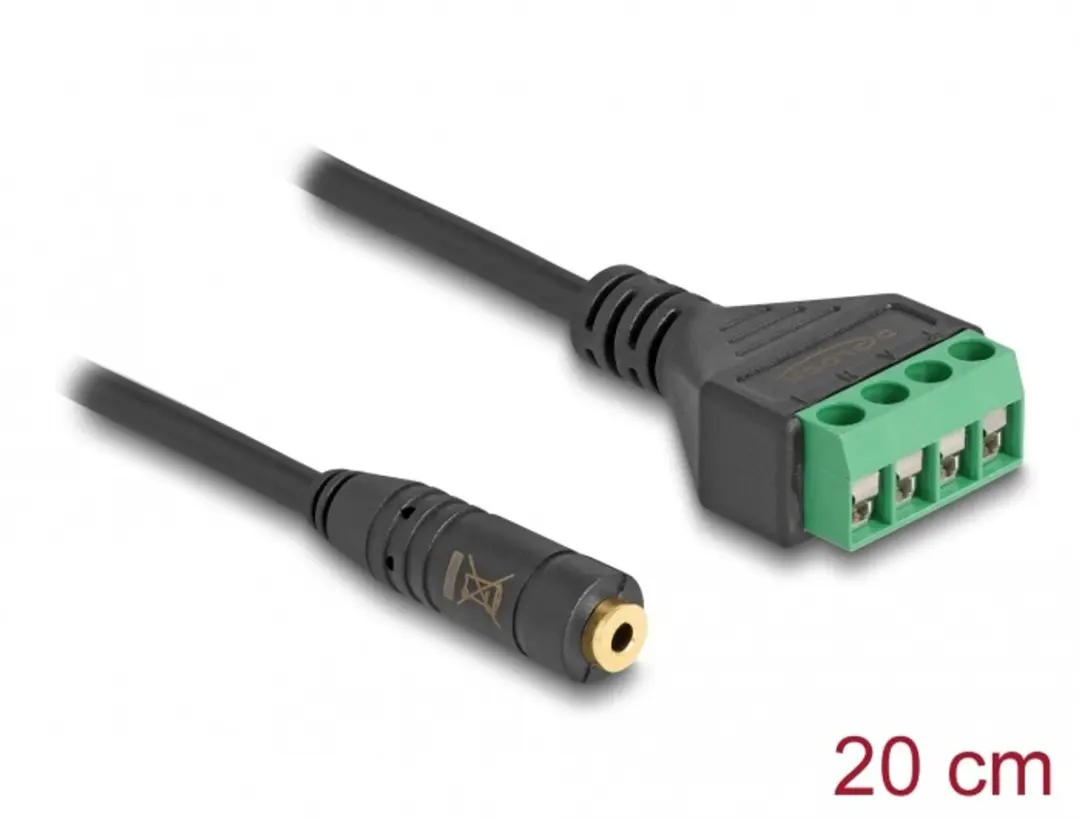 Delock 66294 Stereo Jack 2.5mm naar Terminal Block Adapter