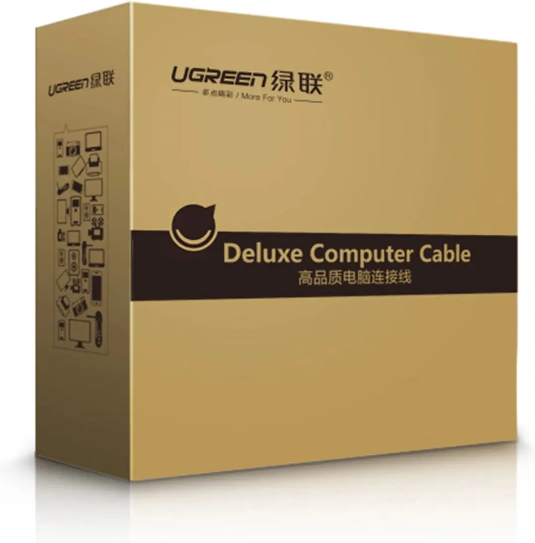 Ugreen US122 USB Printerkabel 10m - Zwart