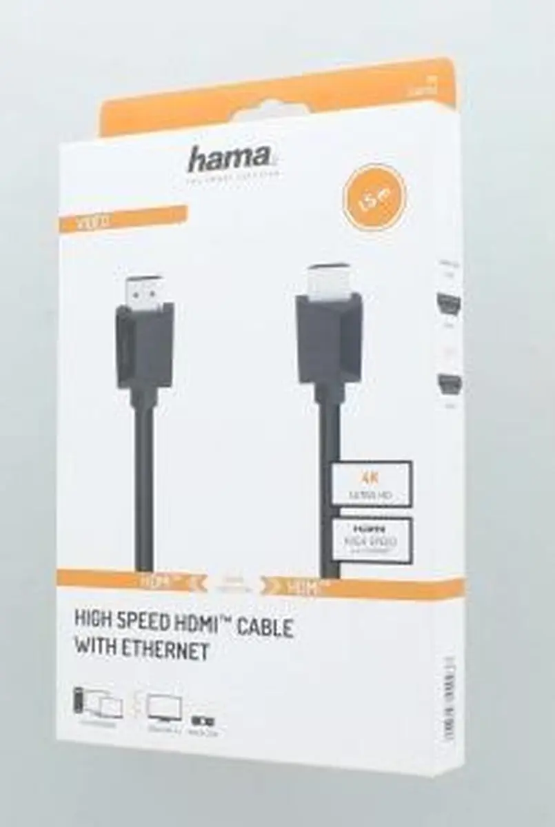 Hama High-Speed HDMI-kabel 4K 1,5m - Zwart