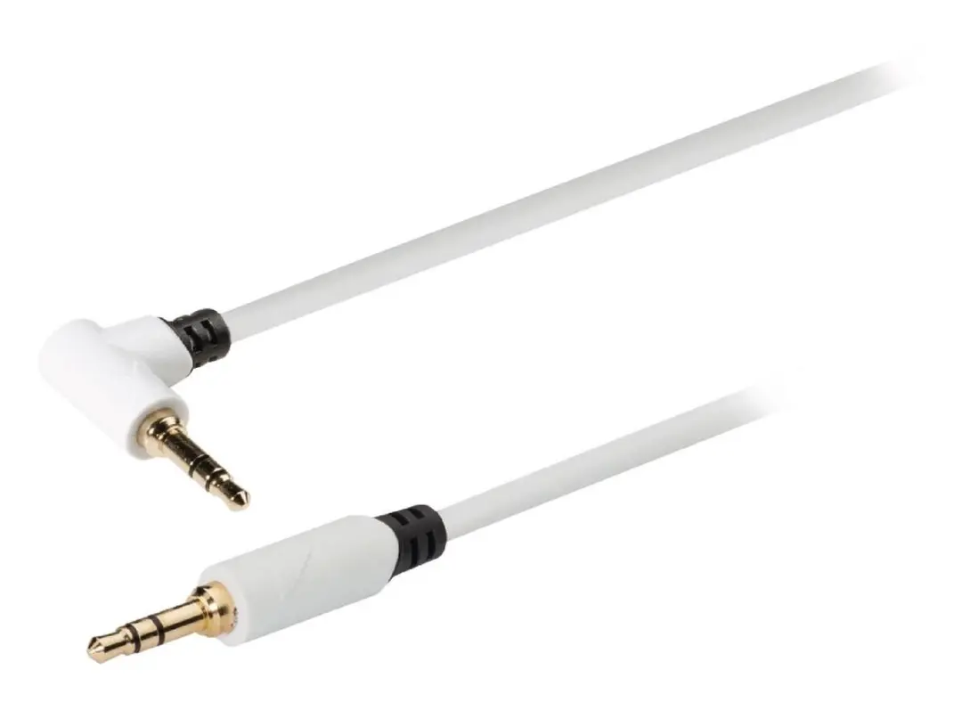 Konig KNM22600W10 Stereo Audiokabel 3.5mm M-M 1m - Wit