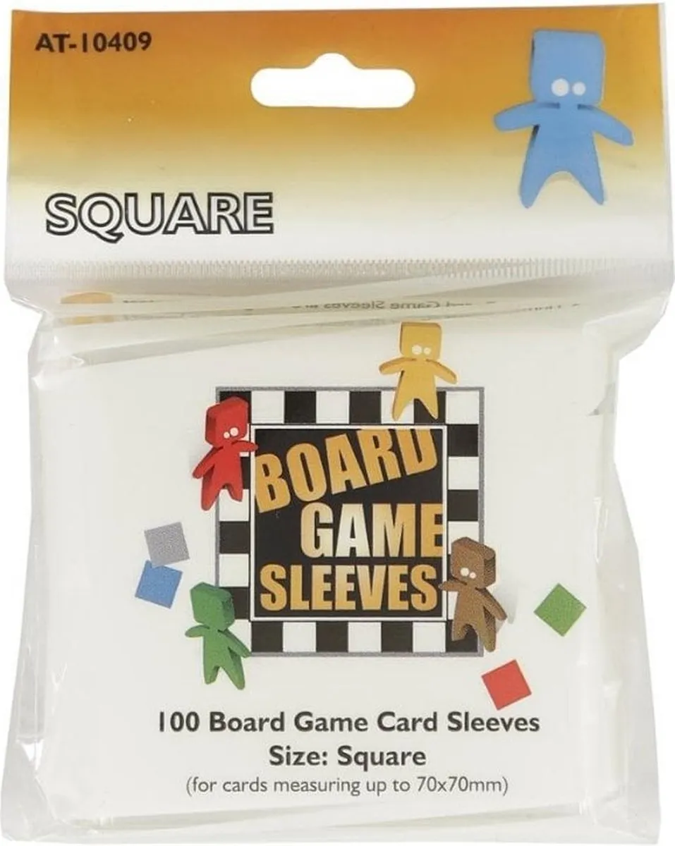 Asmodee Board Games Sleeves Square AT-10409 - 100 Stuks - Blauw