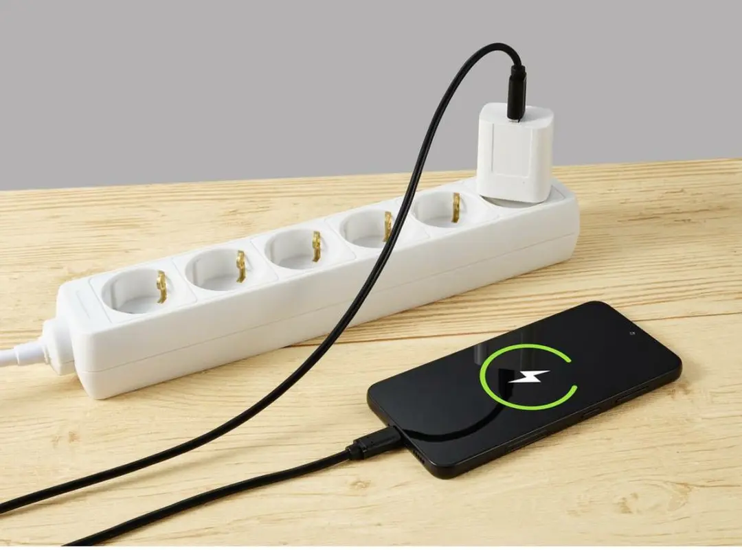 Renkforce RF-5720398 USB-kabel USB A naar USB C - 1,8m - Zwart