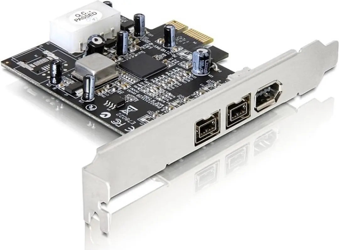 Delock FireWire PCI Express Kaart 89153 - 1x 6-pins + 2x 9-pins
