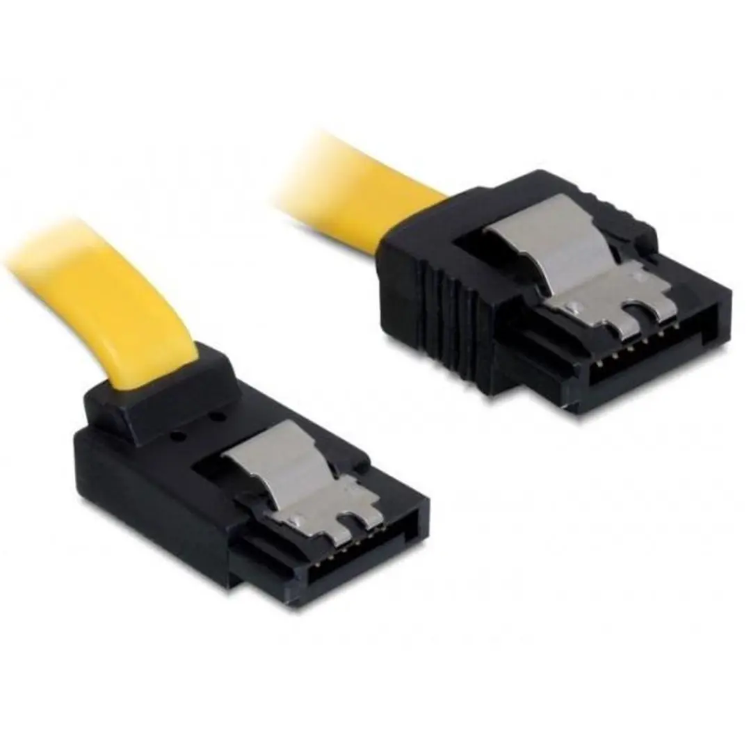 Delock SATA Kabel 6Gbps 0.7m - Geel