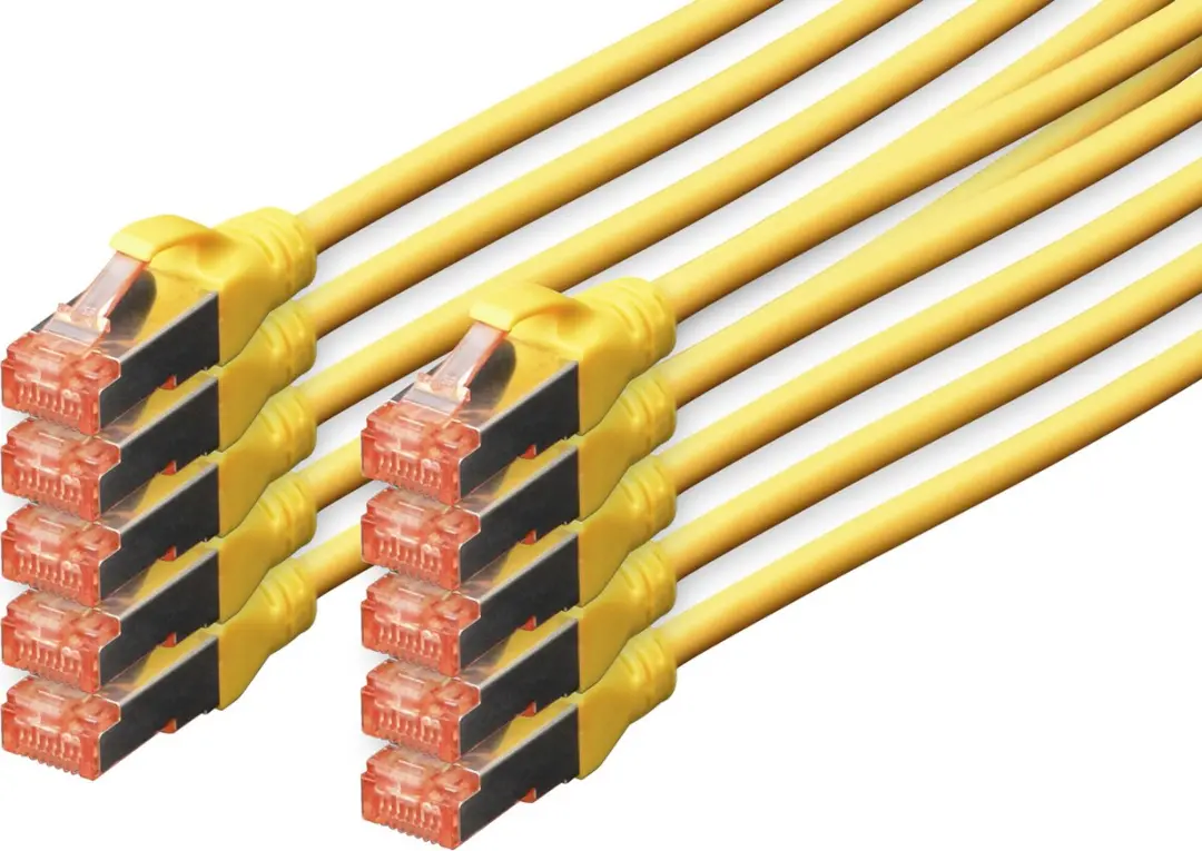 Digitus DK-1644-010-Y-10 Netwerkkabel Geel 1m Cat6 S/FTP