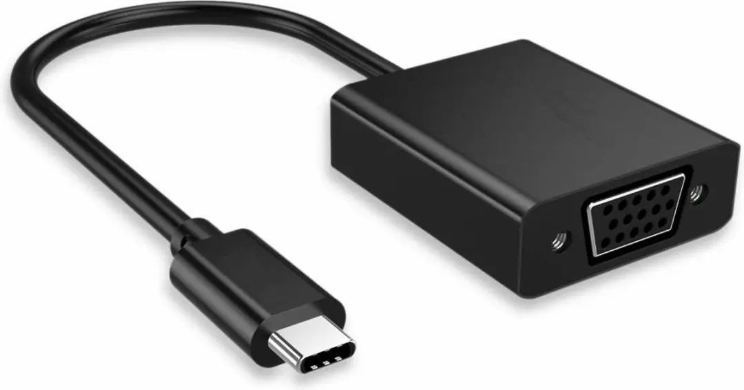 Nedis CCGP64852BK02 USB-C naar VGA Adapter - 1920x1200 - 5 Gbps - 20cm - Zwart
