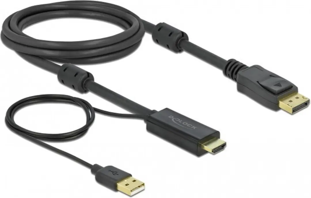 Delock HDMI naar DisplayPort Kabel 85964 - 2m - 4K 30Hz