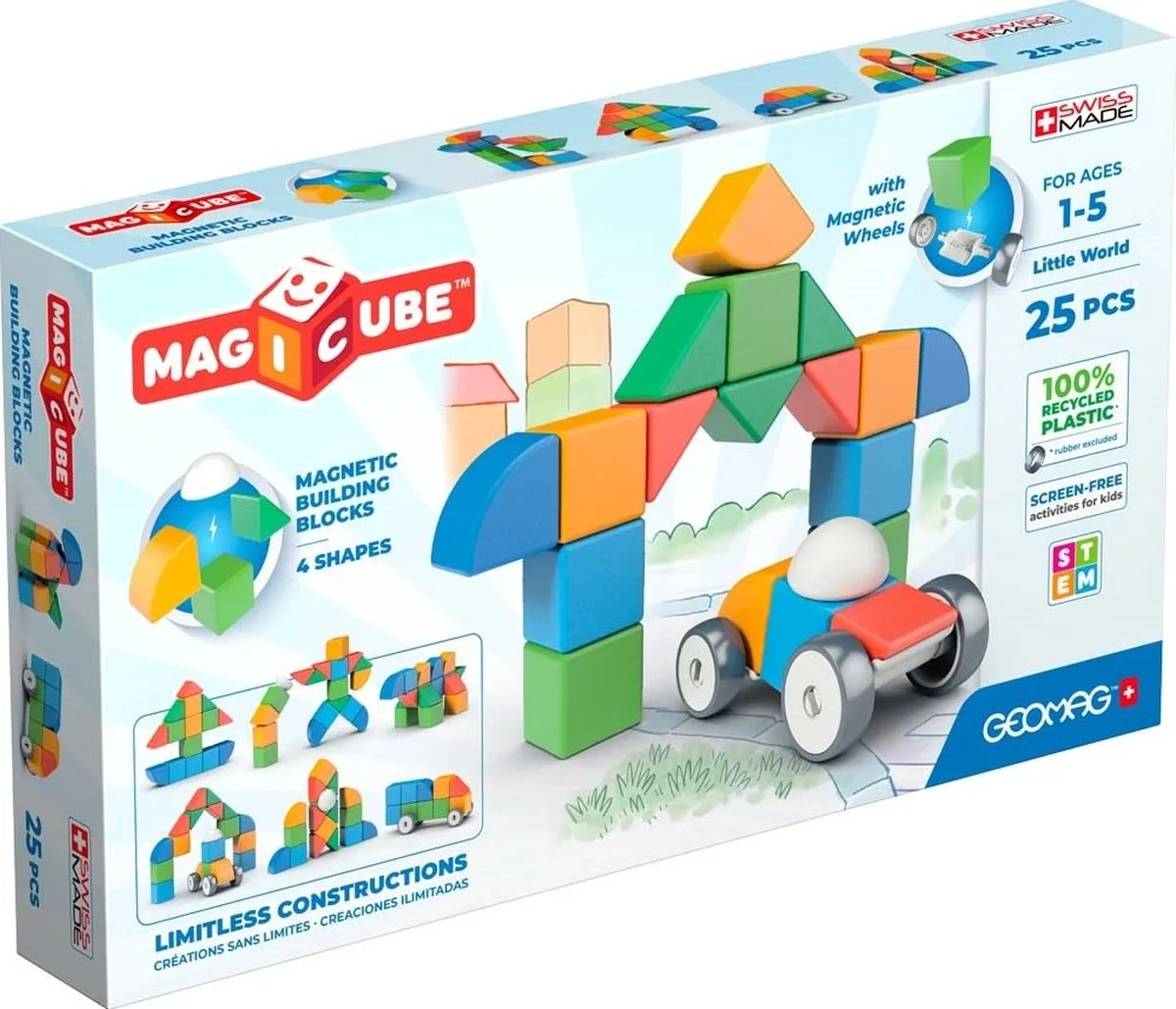 Geomag MagiCube Magnetische Bouwblokken 25-delig