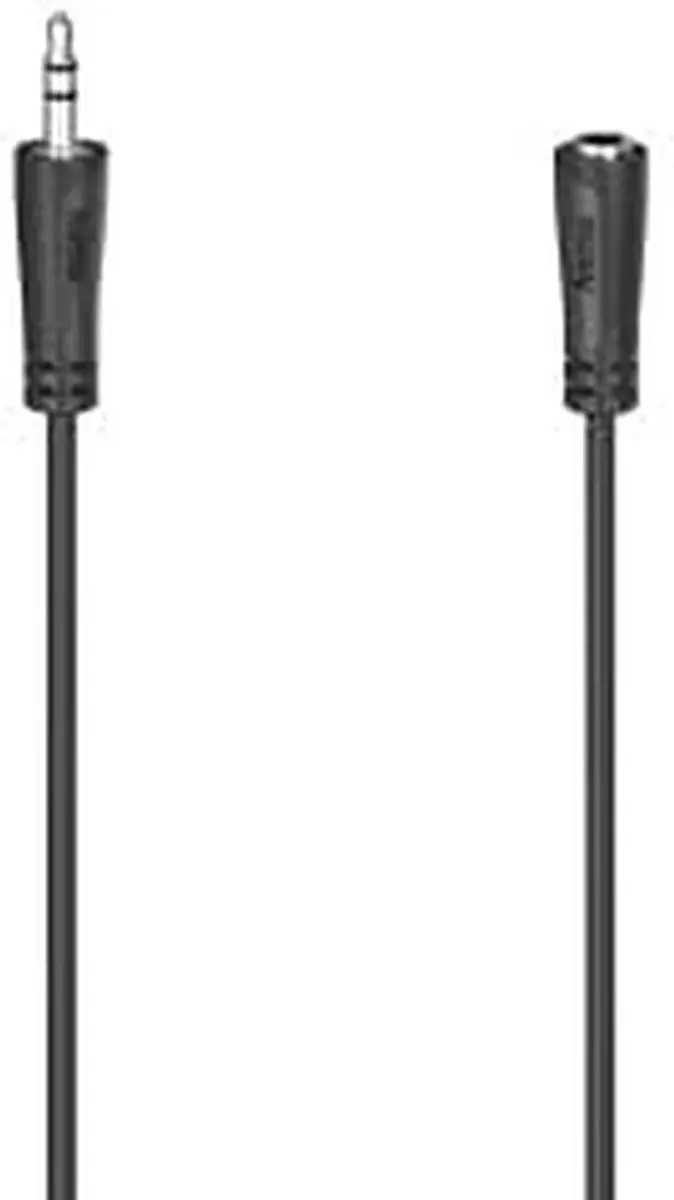 Hama Audioverlengkabel 3,5mm Jack - 3m - Zwart