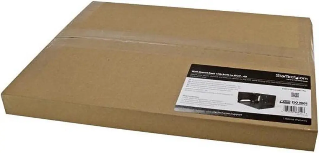 Startech Wandkast 4U WALLSHELF4U - Zwart - afbeelding 6 van 6