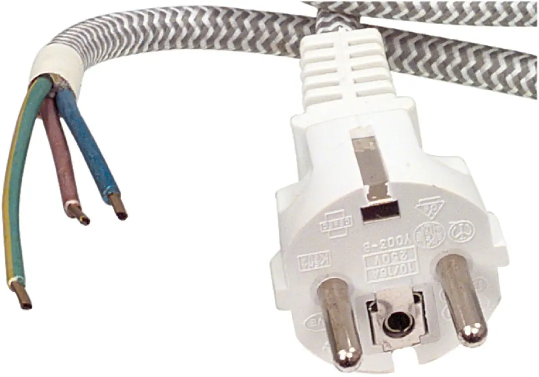 Nedis Stroomkabel Type F CEGL11930WT - 3m - Wit/Zwart
