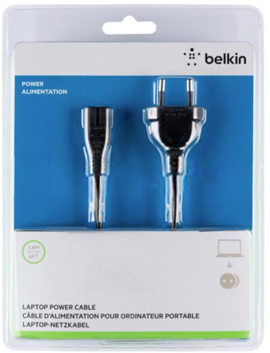 Belkin C7 Euro Kabel 1.8m - Figure 8 - Zwart - afbeelding 4 van 6