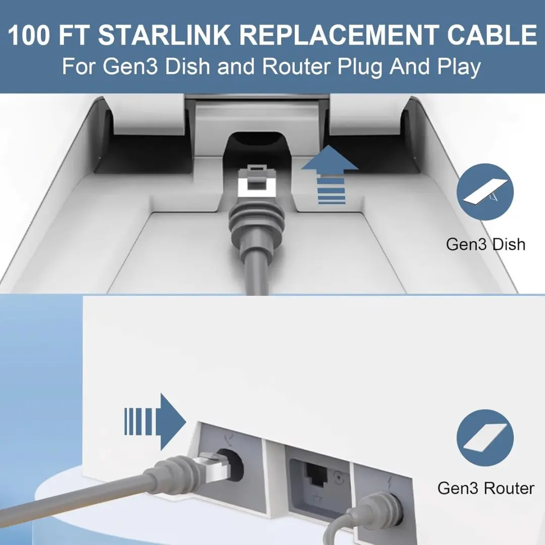 NÖRDIC Netwerkkabel Cat 6 40M - RJ45 IP67 - 5Gbps Grijs