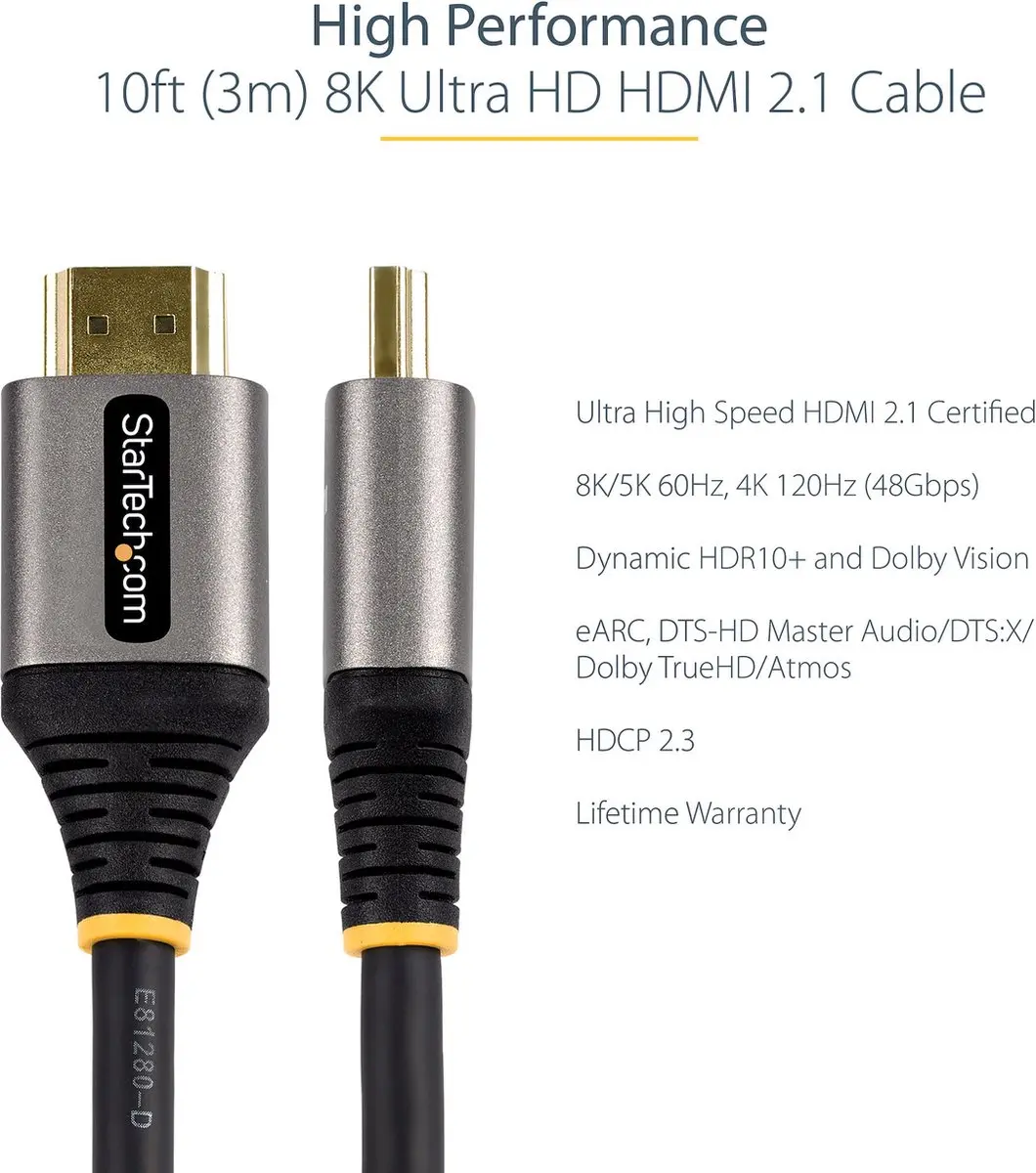 Startech HDMI Kabel HDMM21V3M - Zwart