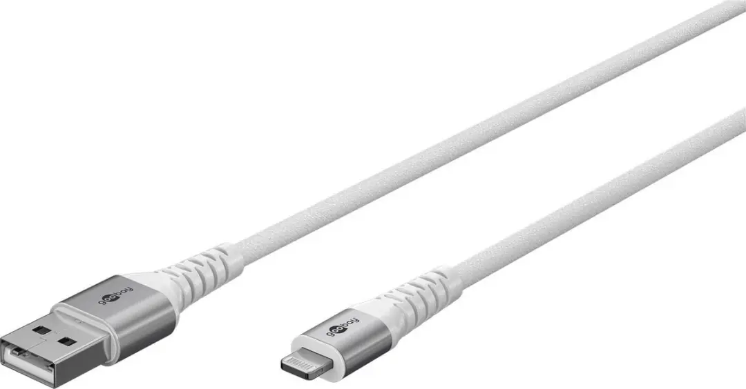 Goobay Lightning USB-A Kabel 60W 3m - Wit