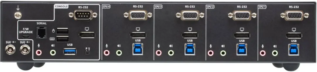 ATEN CS1924ATC KVM-switch 4-Poorten USB 3.0 DisplayPort - 4K - Zwart