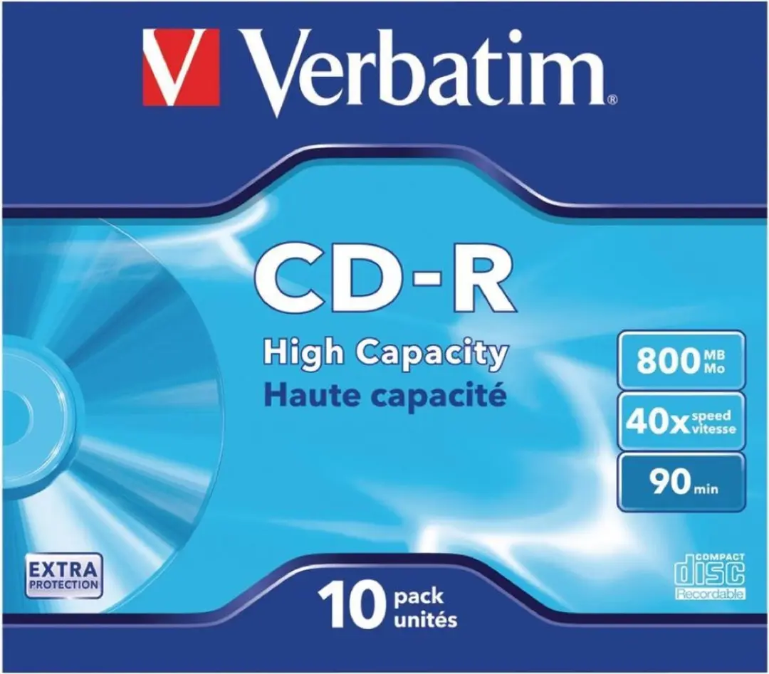 Verbatim 43428 CD-R Schijven - 800MB - 10 Stuks