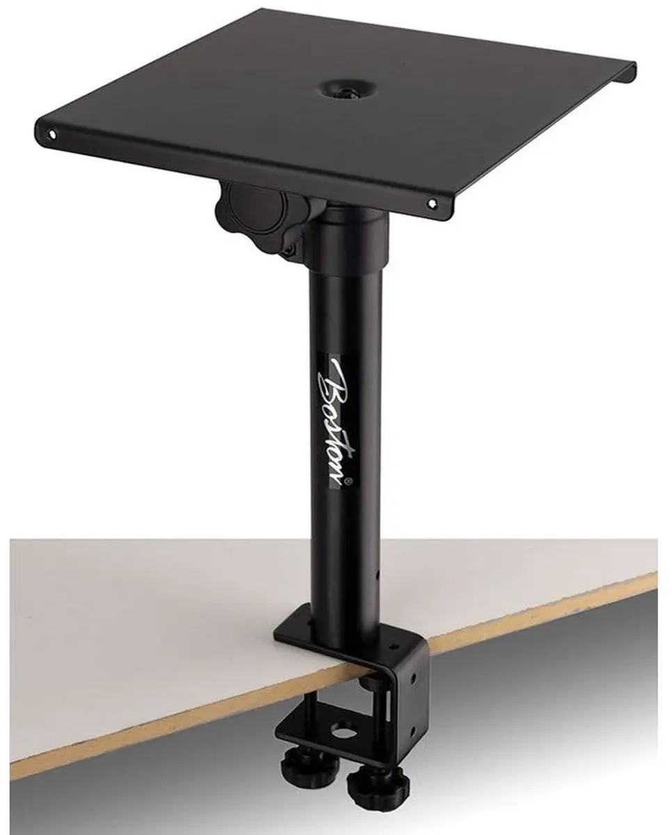 Boston BS-047-BK luidsprekerstatief bureau stand met klem