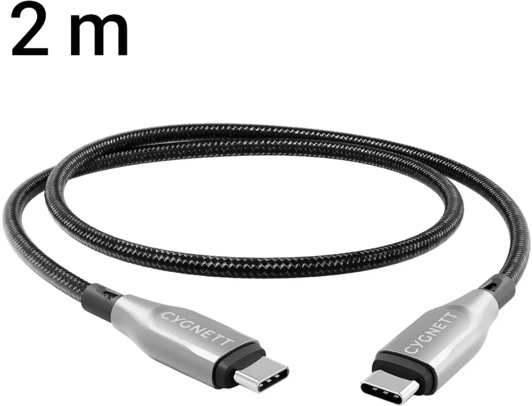 Cygnett USB-C Kabel 2m - Zwart