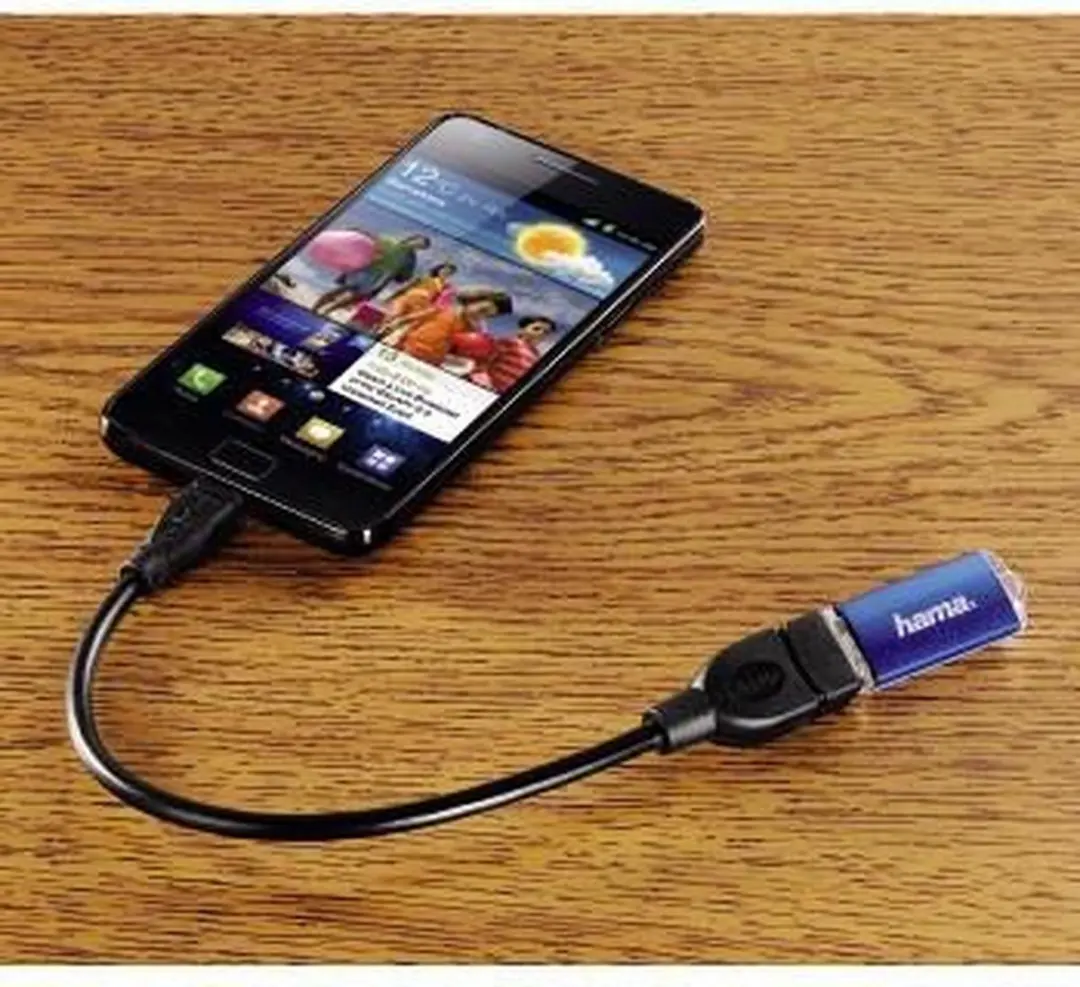Hama USB 2.0 Adapterkabel micro B-plug - A-stekker - Zwart - afbeelding 6 van 6
