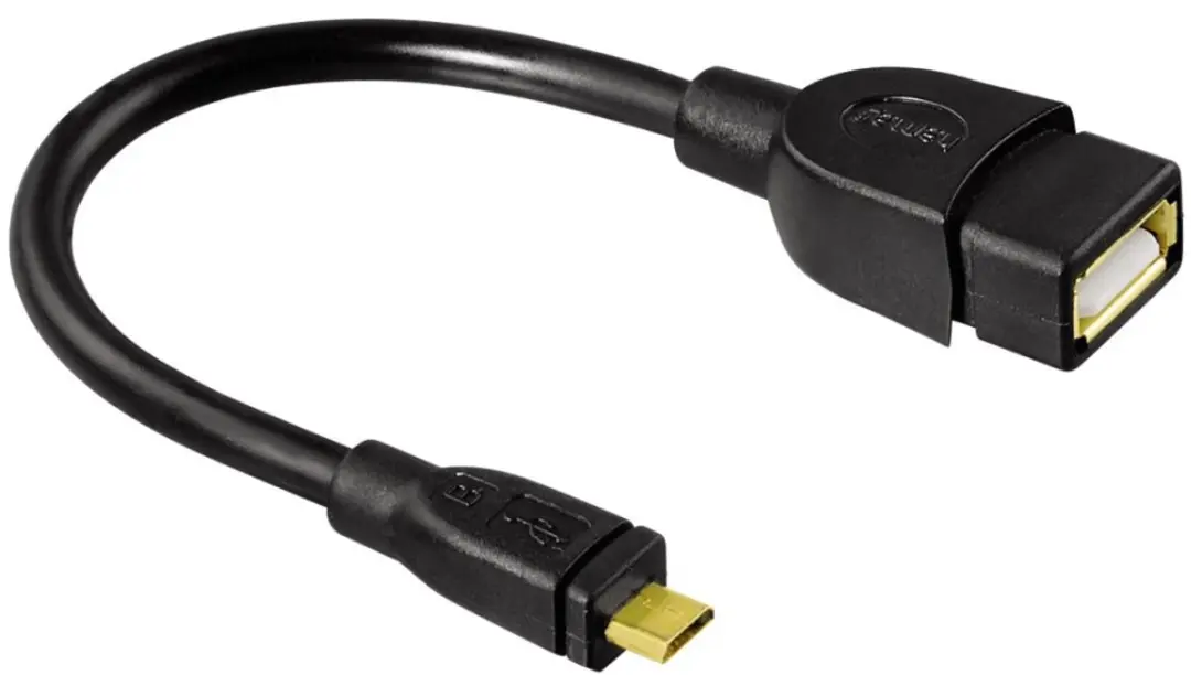 Hama USB 2.0 Adapter Cable, micro B-plug - A-socket