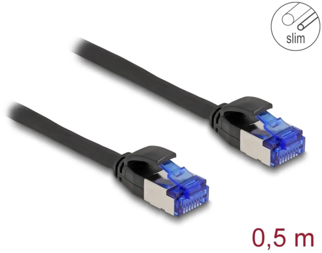 Delock RJ45 Cat.6A S/FTP Kabel 0.5m