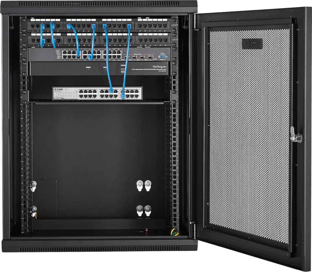 Startech 15U Wandmontage Serverkast RK1520WALHM - Zwart