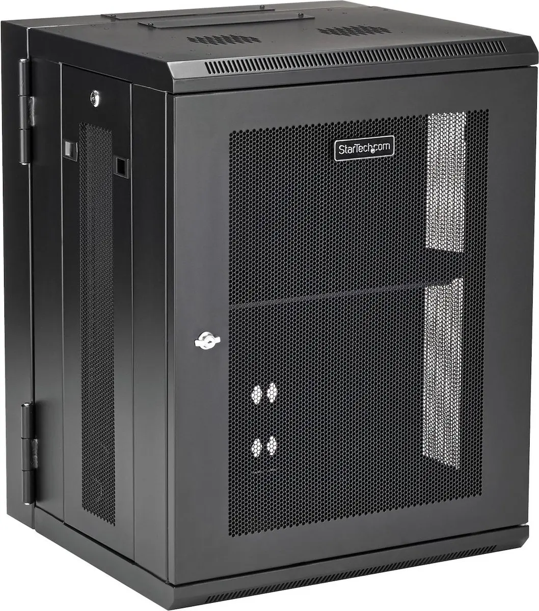 Startech 15U Wandmontage Serverkast RK1520WALHM - Zwart