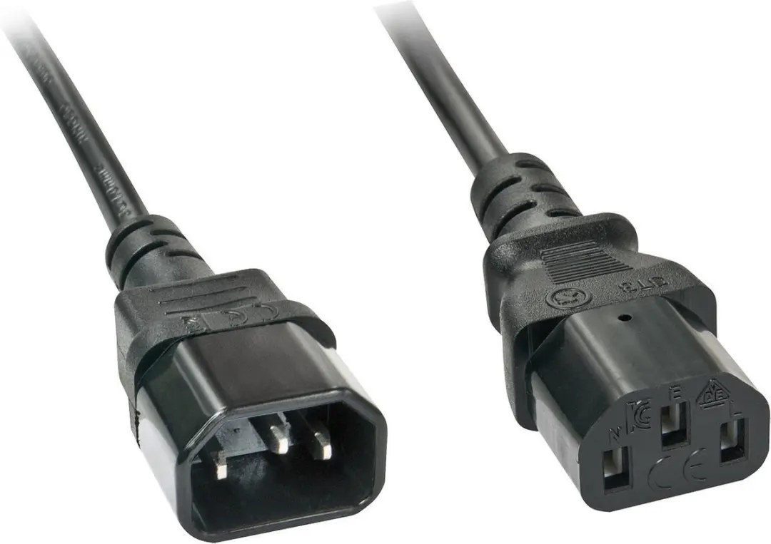 Lindy IEC C13 naar C14 Stroomverlengkabel 3m