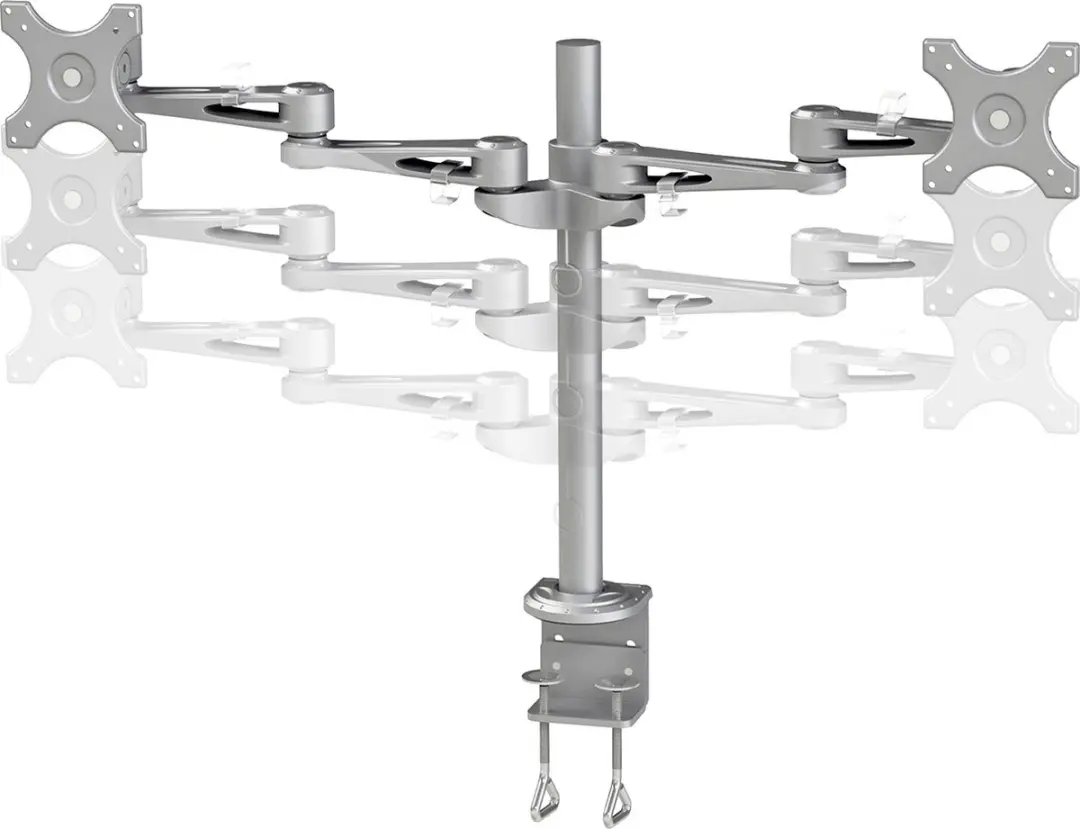 Neomounts FPMA-D935D Monitorarm 2 schermen 14-27" - 0-6 kg/scherm - Zilver