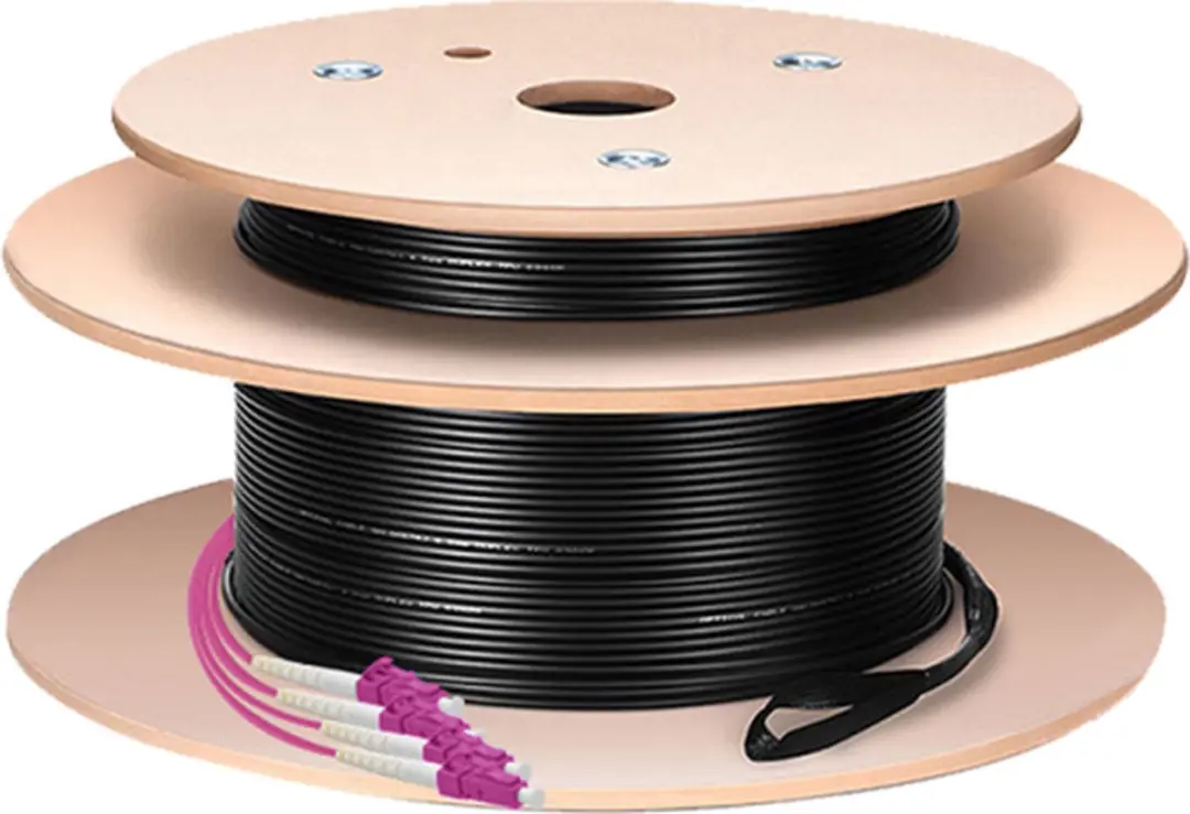 Logilink FT1U160 Glasvezelkabel LC U-DQ(ZN) BH - 160m - Zwart