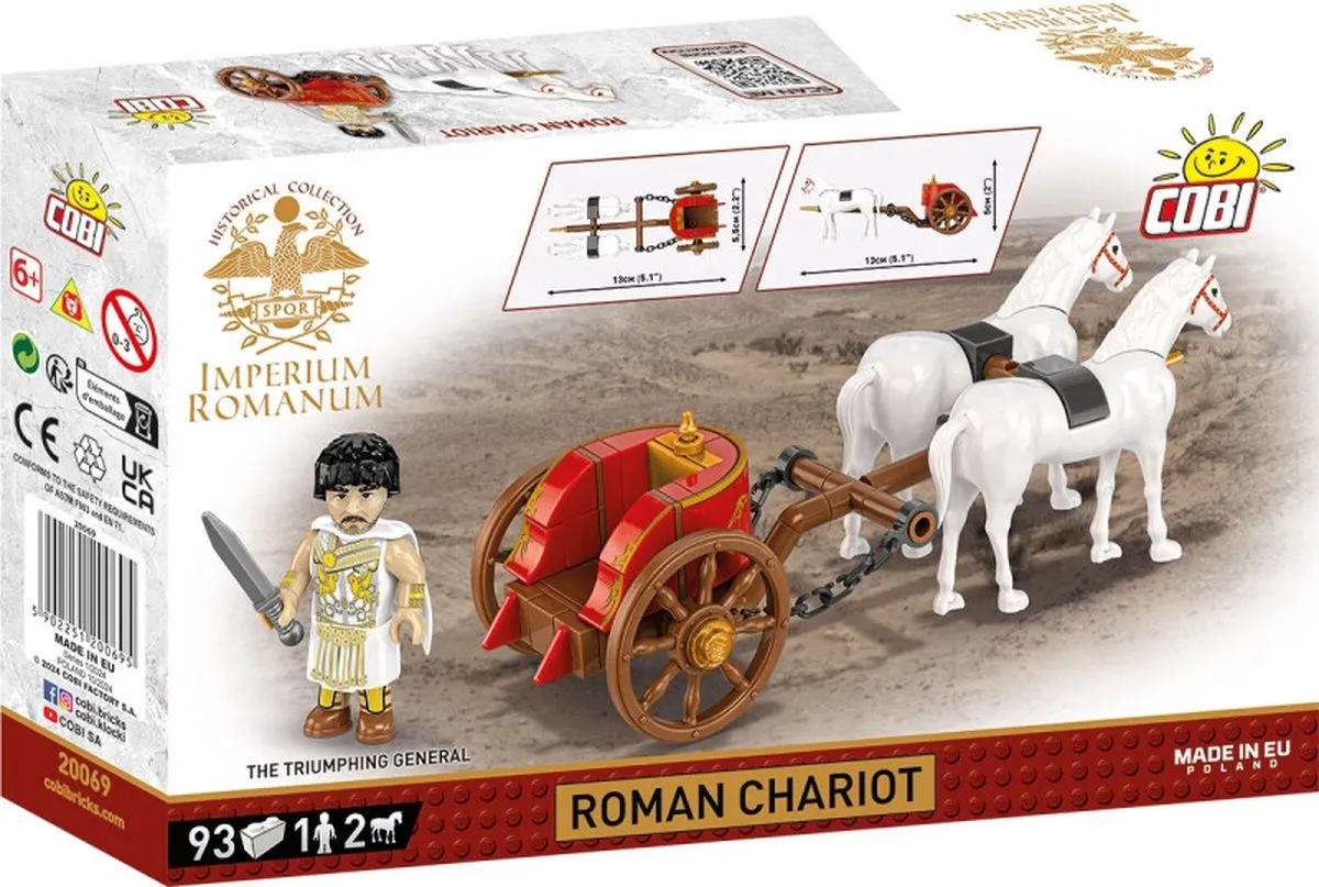 Cobi Romeinse Strijdwagen COBI-20069 - 93 Onderdelen - Meerkleurig