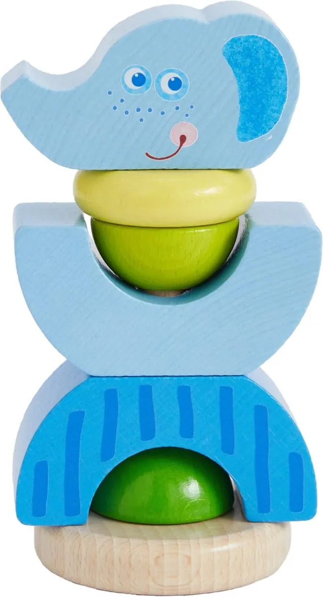 Haba Opsteekspel Olifant - 6 Stuks - Multicolor - afbeelding 6 van 6