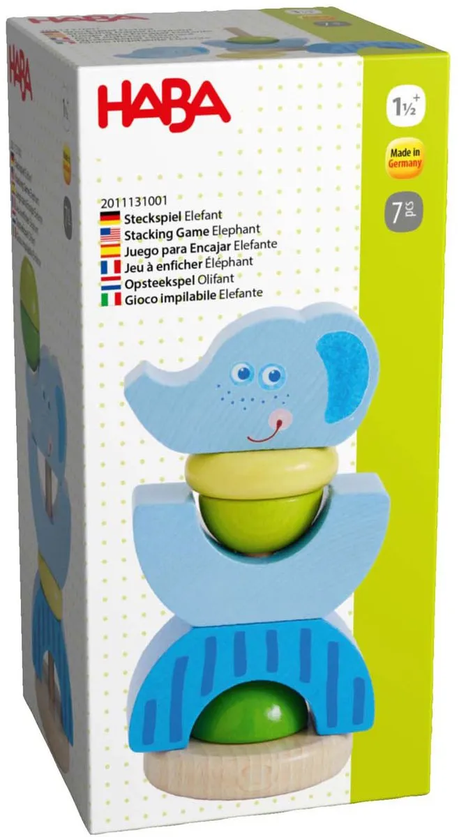Haba Opsteekspel Olifant - 6 Stuks - Multicolor
