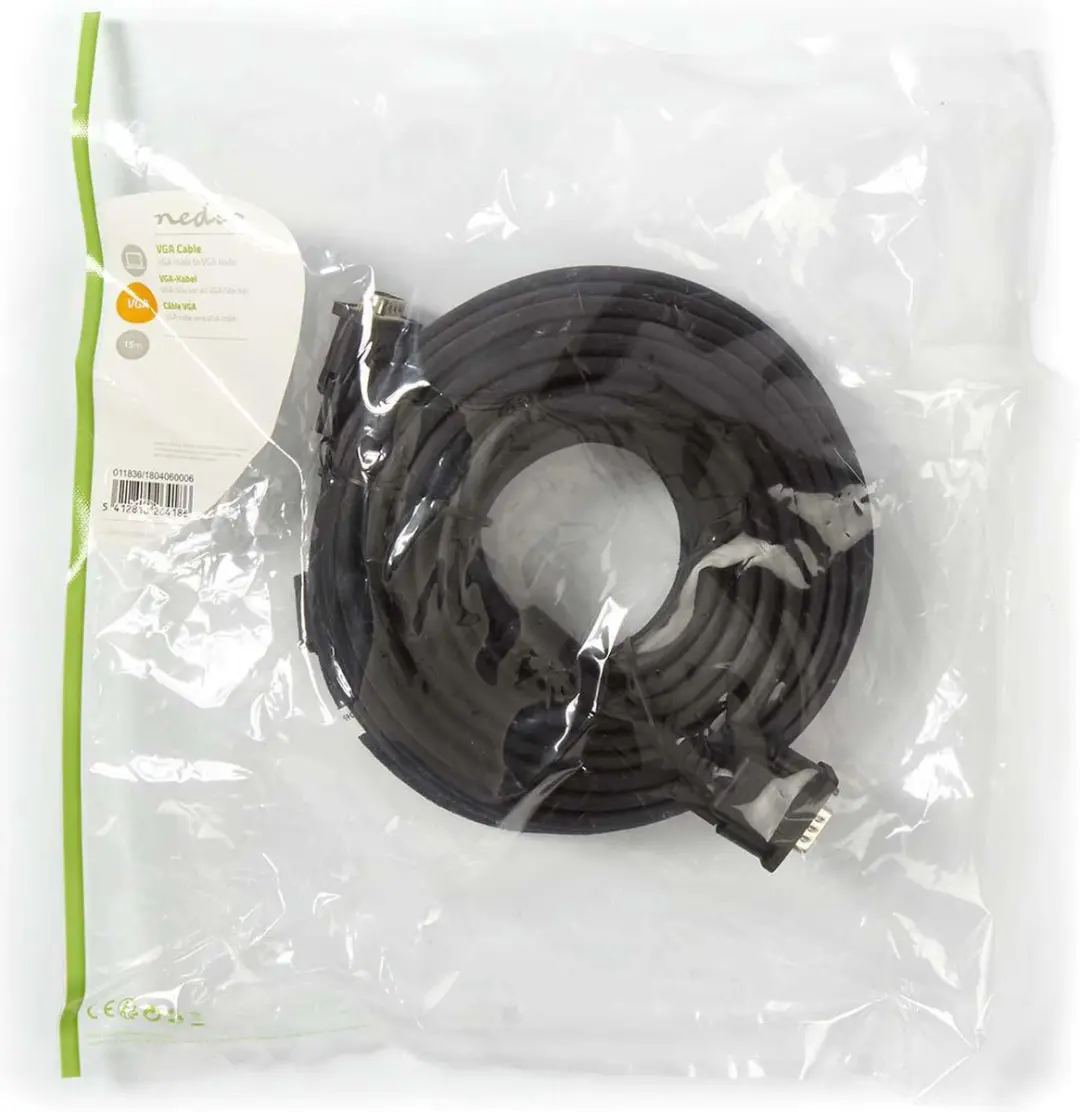 Nedis VGA-Kabel CCGP59000BK150 - 15m - Zwart