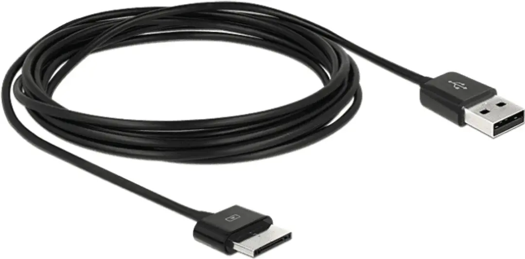 Delock USB-naar-ASUS Eee Pad Sync & Oplader 36-pins - 1m - Zwart