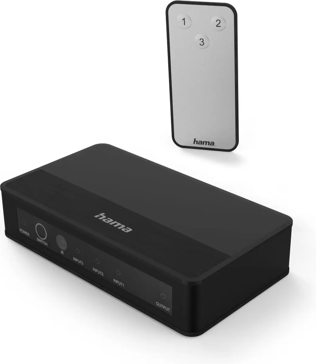 Hama 4K-HDMI Splitter 3x1 - Kleurenmix