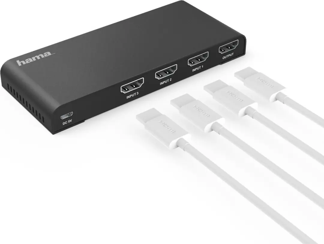 Hama 4K-HDMI Splitter 3x1 - Kleurenmix